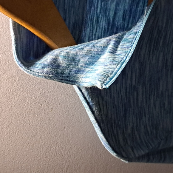 Columbia 1/4 Zip Blue Multi-tone Athletic Long Sleeve - Picture 2 of 6